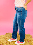 RISEN Mid Rise Tapered Jeans-210 Jeans-Risen-The Lovely Closet, Women's Fashion Boutique in Alexandria, KY