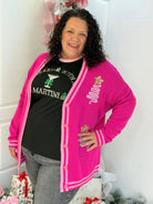 Jess Lea - Tinsel Trees Relaxed Cardigan-160 Cardigan/Kimonos-Jess Lea-The Lovely Closet, Women's Fashion Boutique in Alexandria, KY