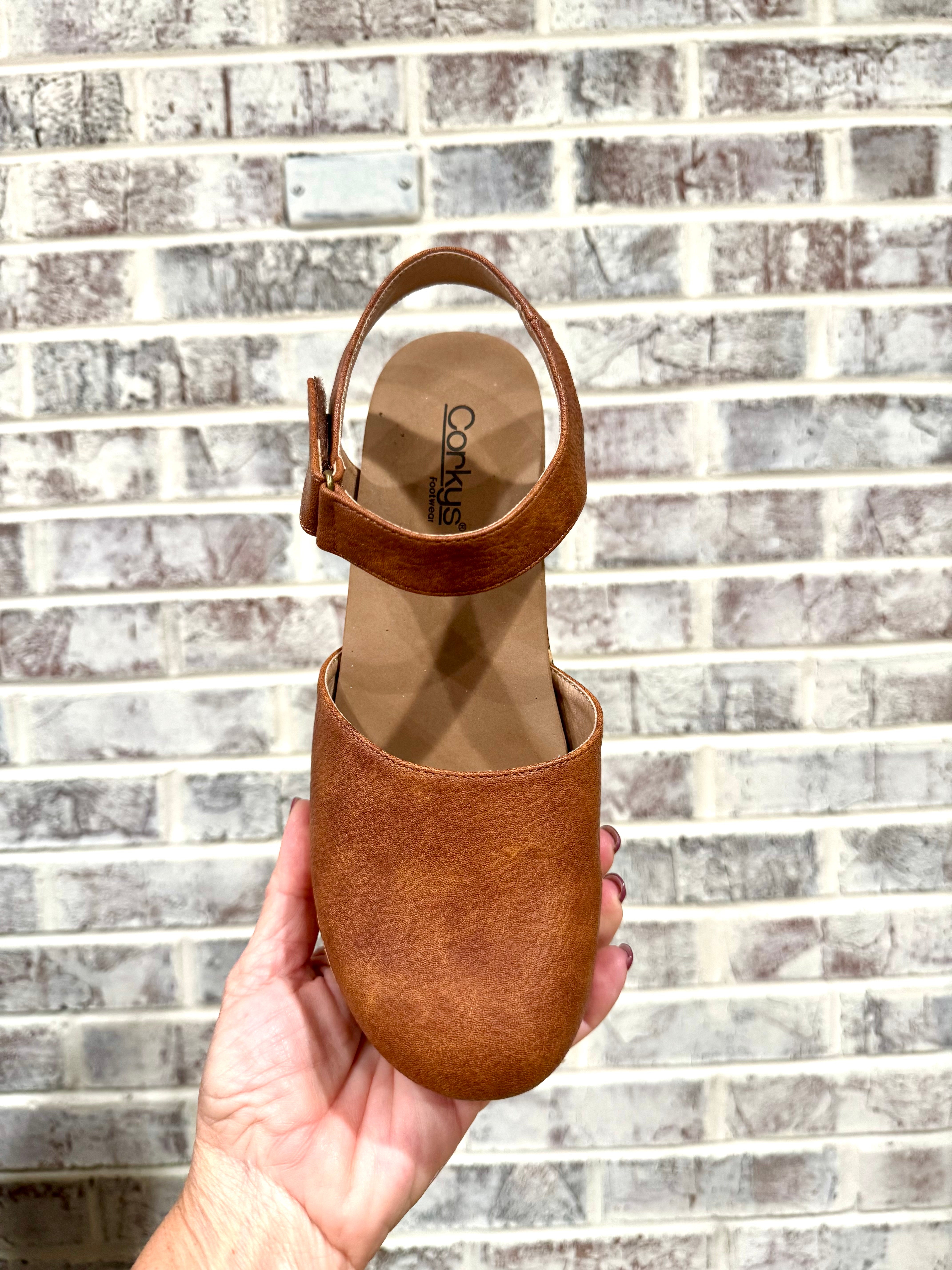 Corkys All In - Cognac-270 Shoes-Corkys-The Lovely Closet, Women's Fashion Boutique in Alexandria, KY