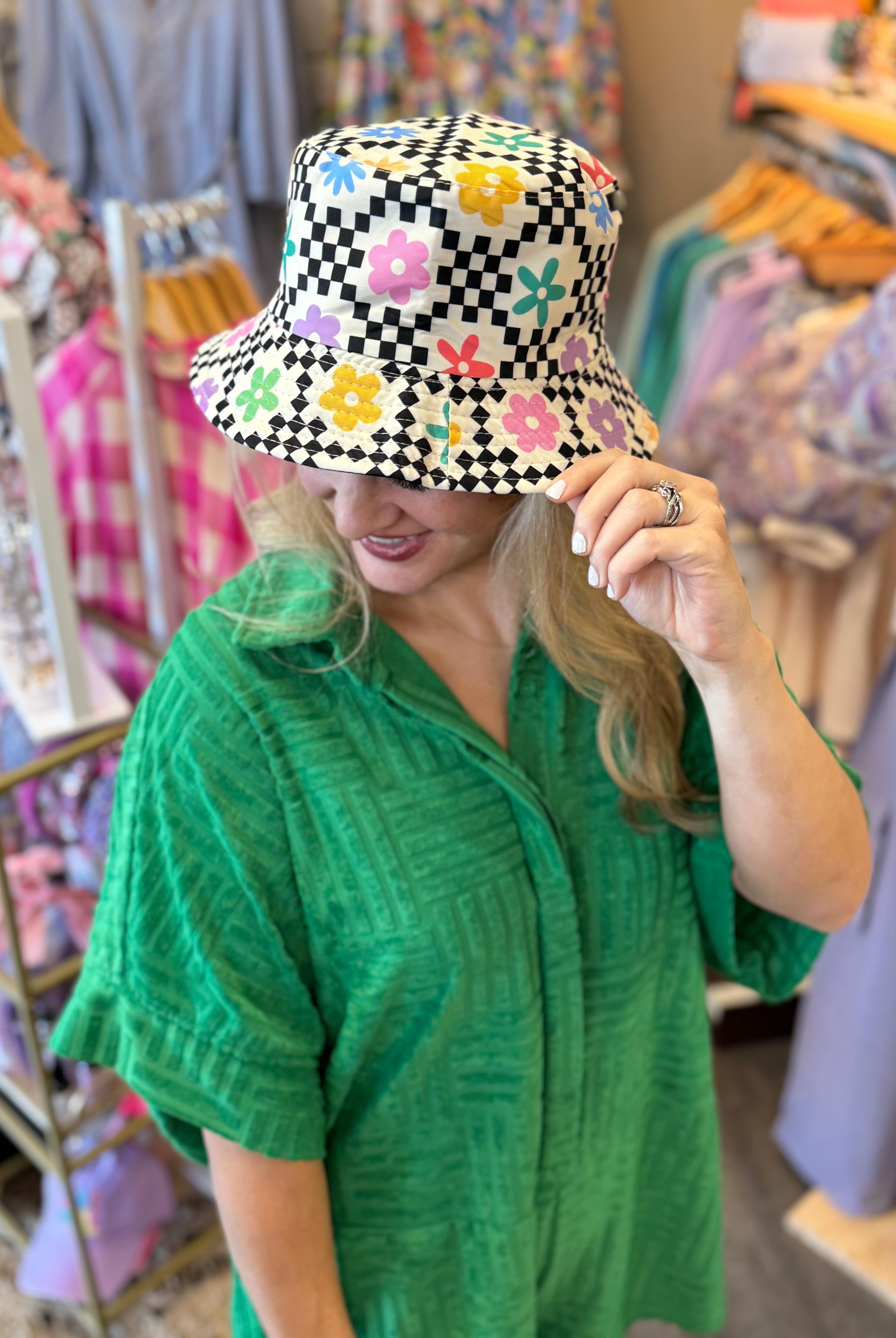 Retro Print Bucket Hat-The Lovely Closet-The Lovely Closet, Women's Fashion Boutique in Alexandria, KY
