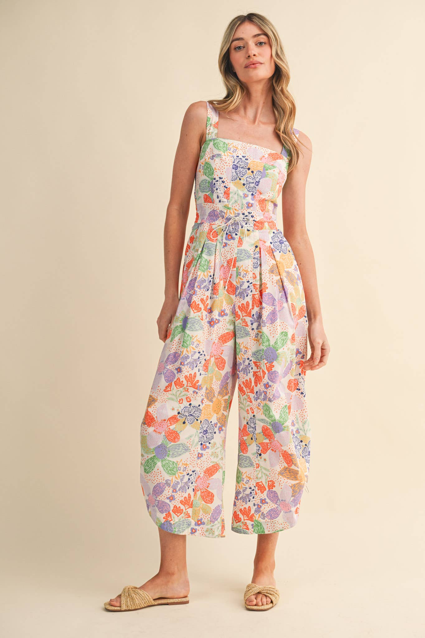 Citrus Splash Jumpsuit-190 Rompers/Jumpsuits/Sets-&MERCI-The Lovely Closet, Women's Fashion Boutique in Alexandria, KY