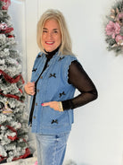 Jess Lea - Keigan Mesh Top - Black Glitter-110 Long Sleeve Top-Jess Lea-The Lovely Closet, Women's Fashion Boutique in Alexandria, KY