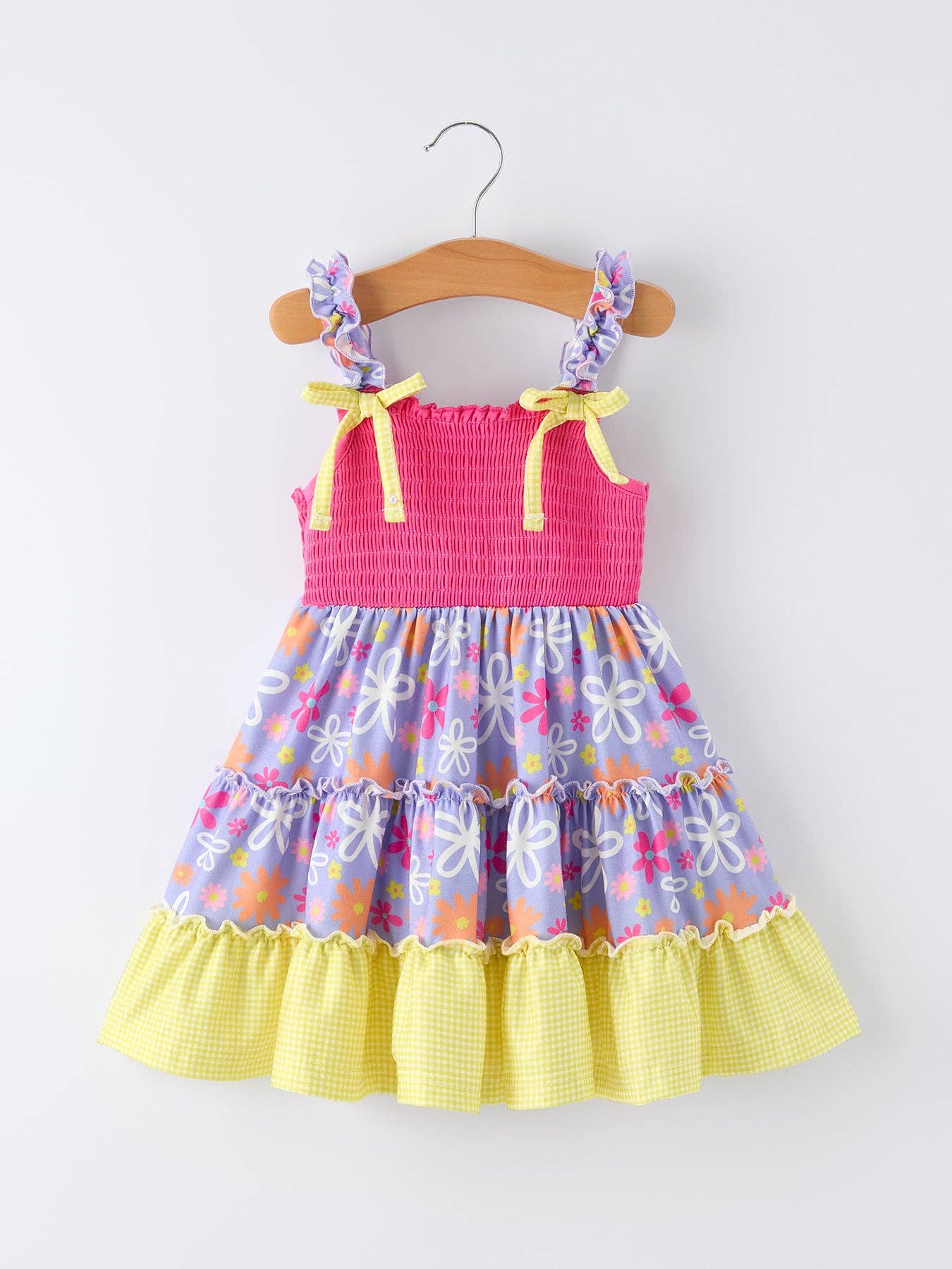 Soak Up the Sun Ruffle Smocked Dress-360 Carolines Closet-Rylee Faith Designs-The Lovely Closet, Women's Fashion Boutique in Alexandria, KY