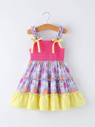 Soak Up the Sun Ruffle Smocked Dress-360 Carolines Closet-Rylee Faith Designs-The Lovely Closet, Women's Fashion Boutique in Alexandria, KY