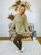 FINAL SALE - Falling For Classics Sweater - Olive-140 Sweaters-The Lovely Closet-The Lovely Closet, Women's Fashion Boutique in Alexandria, KY