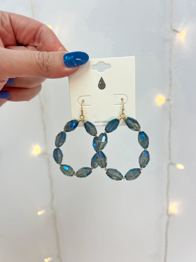 Blue-Tastic Teardrop Earring-The Lovely Closet-The Lovely Closet, Women's Fashion Boutique in Alexandria, KY