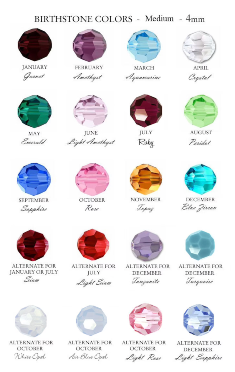 Beaded Blondes 7.25 inch Swarovski Birthstone Bracelet-250 Jewelry-Beaded Blondes-The Lovely Closet, Women's Fashion Boutique in Alexandria, KY