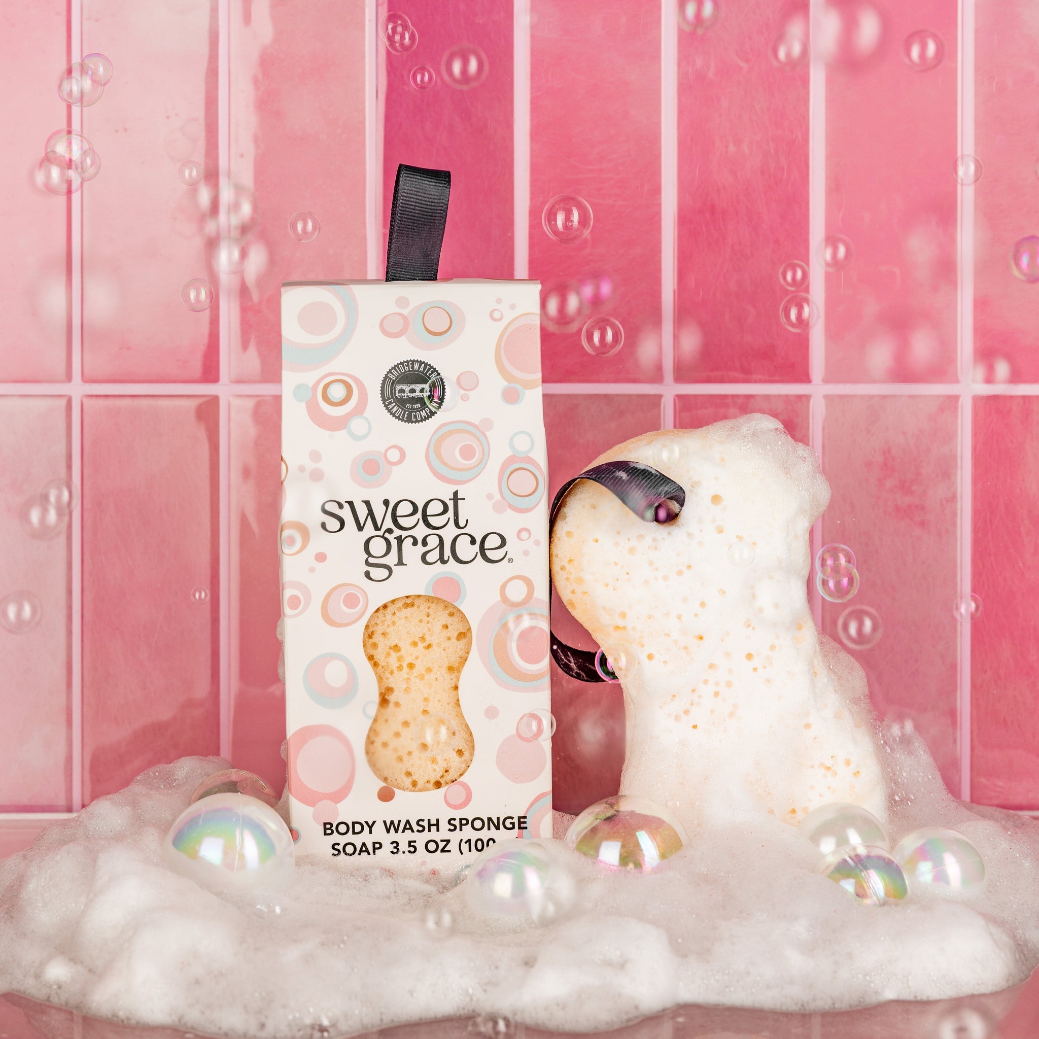 Sweet Grace Body Wash Sponge-310 Gift-Bridgewater Candle Co.-The Lovely Closet, Women's Fashion Boutique in Alexandria, KY