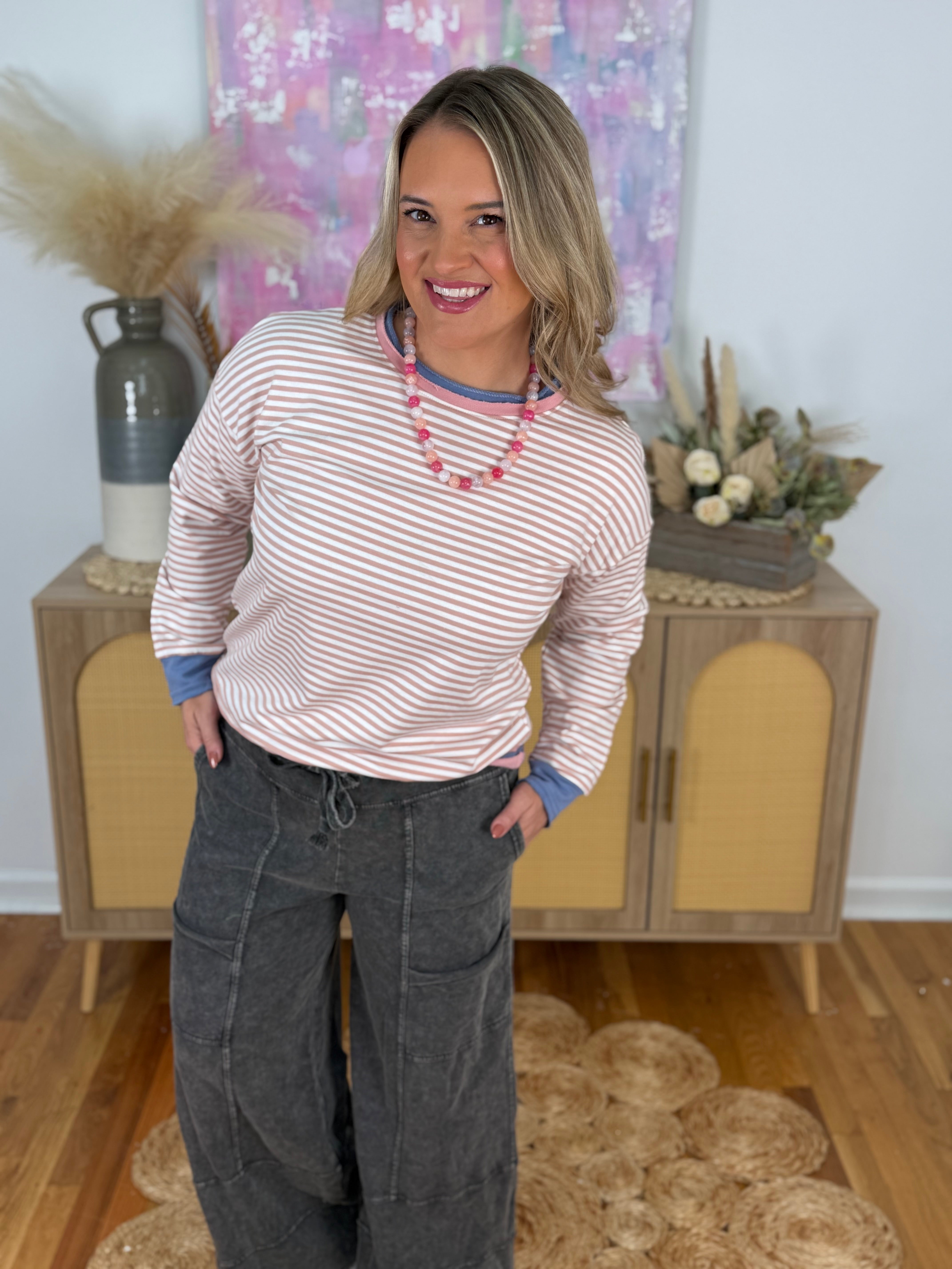 Stronger Together Long Sleeve Top-110 Long Sleeve Top-Staccato-The Lovely Closet, Women's Fashion Boutique in Alexandria, KY