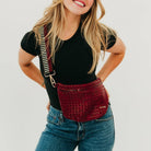 Westlyn Woven Bum Bag - Brown-290 Bag/Handbags-Pretty Simple-The Lovely Closet, Women's Fashion Boutique in Alexandria, KY