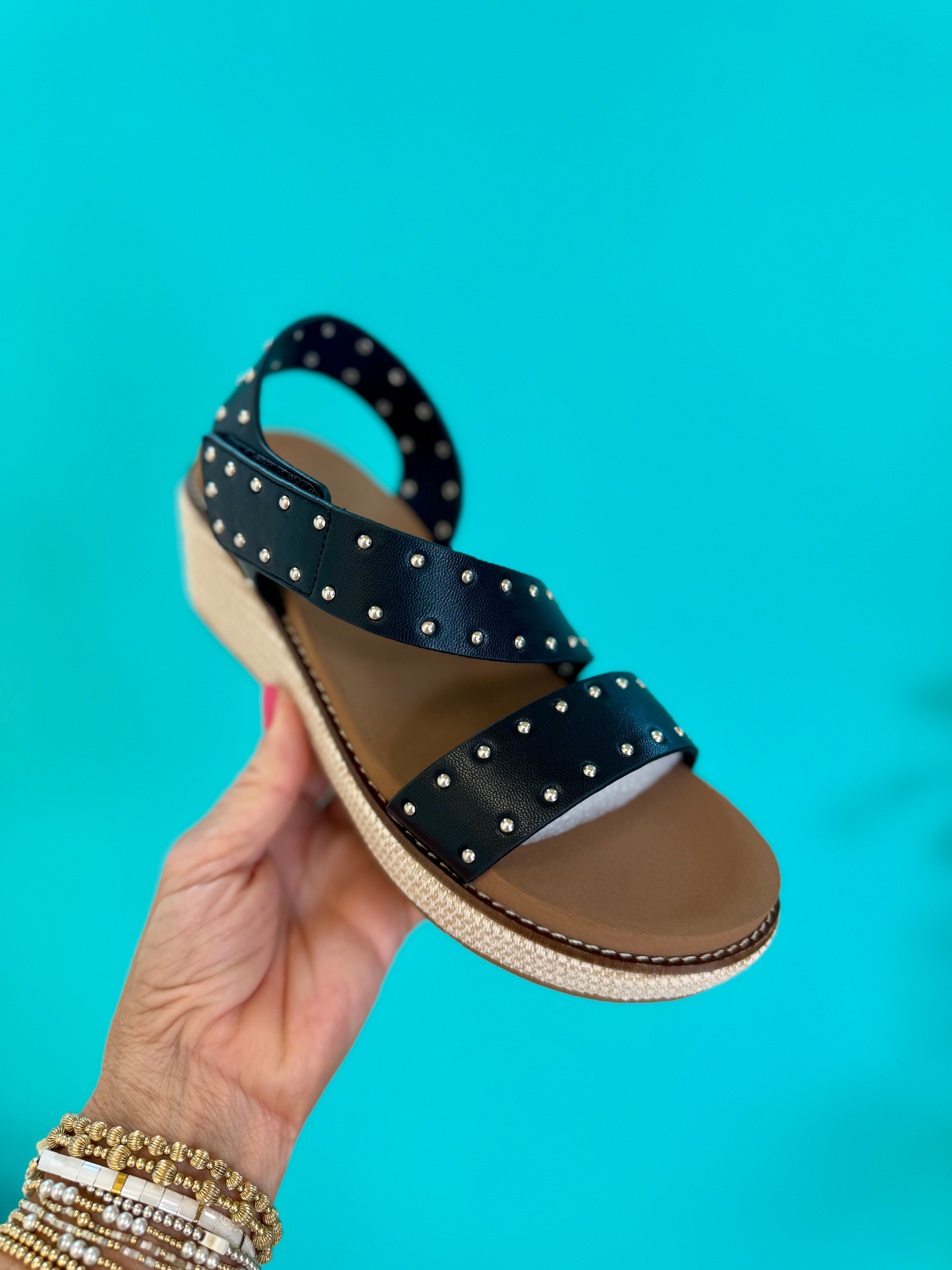 Corkys Chit Chat Sandal - Black-270 Shoes-Corkys-The Lovely Closet, Women's Fashion Boutique in Alexandria, KY