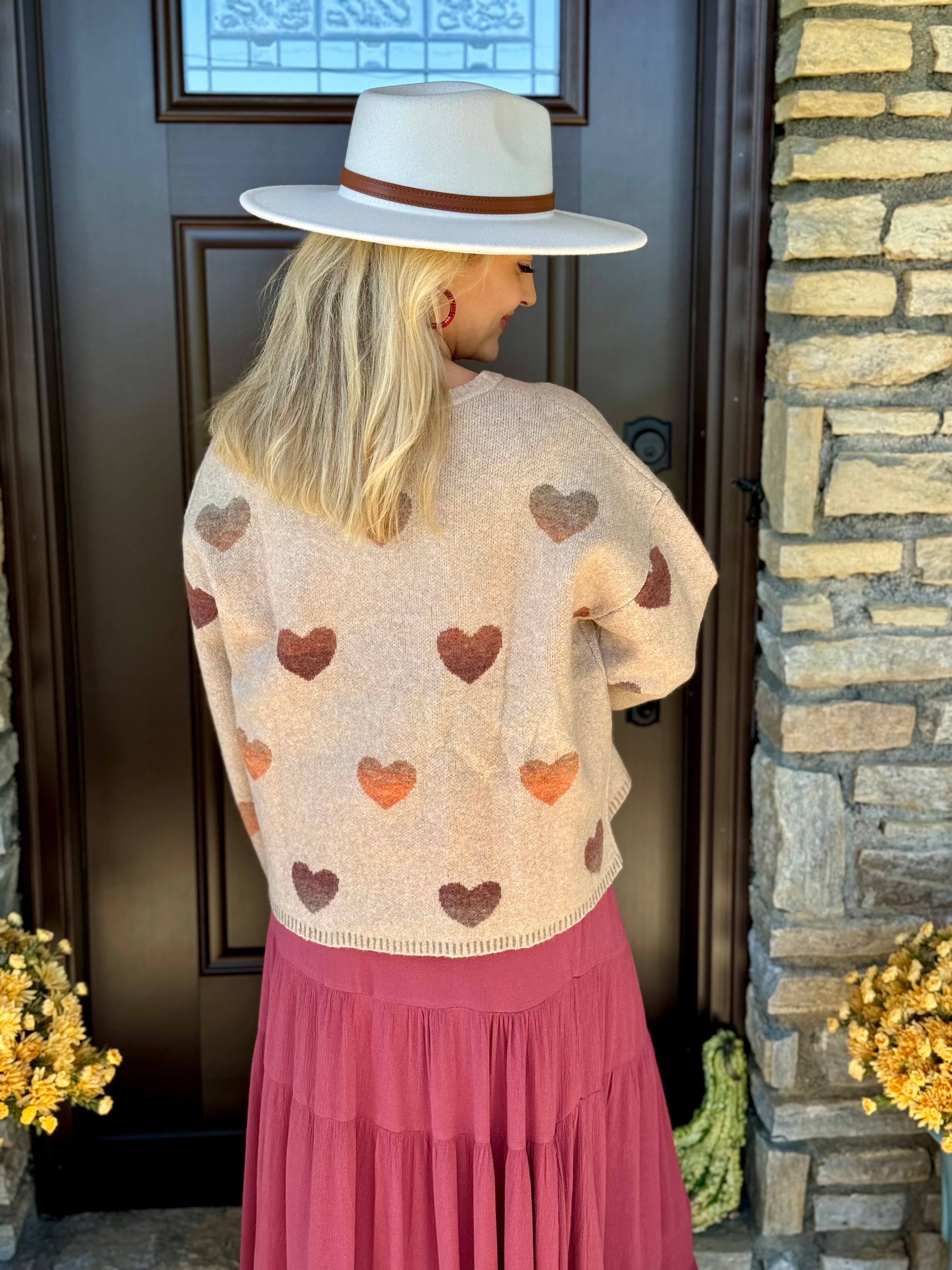 Hearts Falling for You Sweater-140 Sweaters-The Lovely Closet-The Lovely Closet, Women's Fashion Boutique in Alexandria, KY