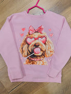 **Pre-Order**Puppy Love Graphic Crewneck-135 T-Shirt Bar-The Lovely Closet-The Lovely Closet, Women's Fashion Boutique in Alexandria, KY