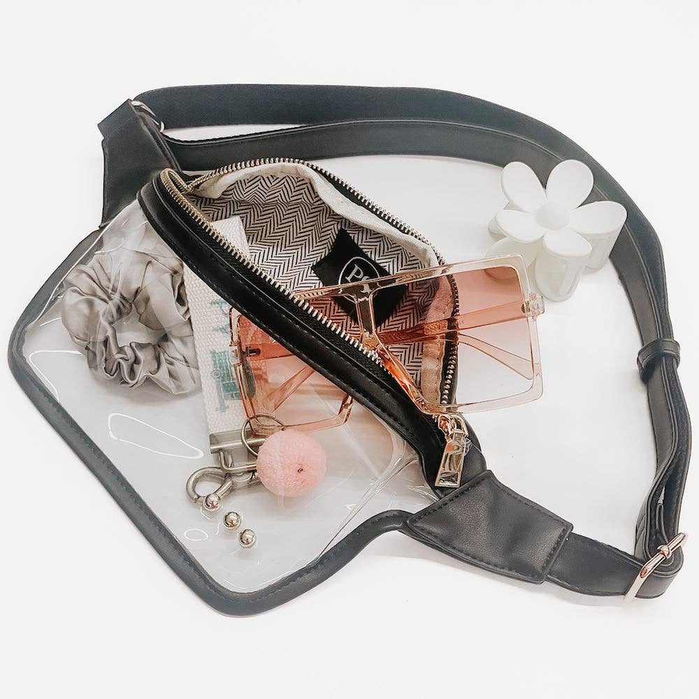 Clara Bum Bag - Black-290 Bag/Handbags-Pretty Simple-The Lovely Closet, Women's Fashion Boutique in Alexandria, KY