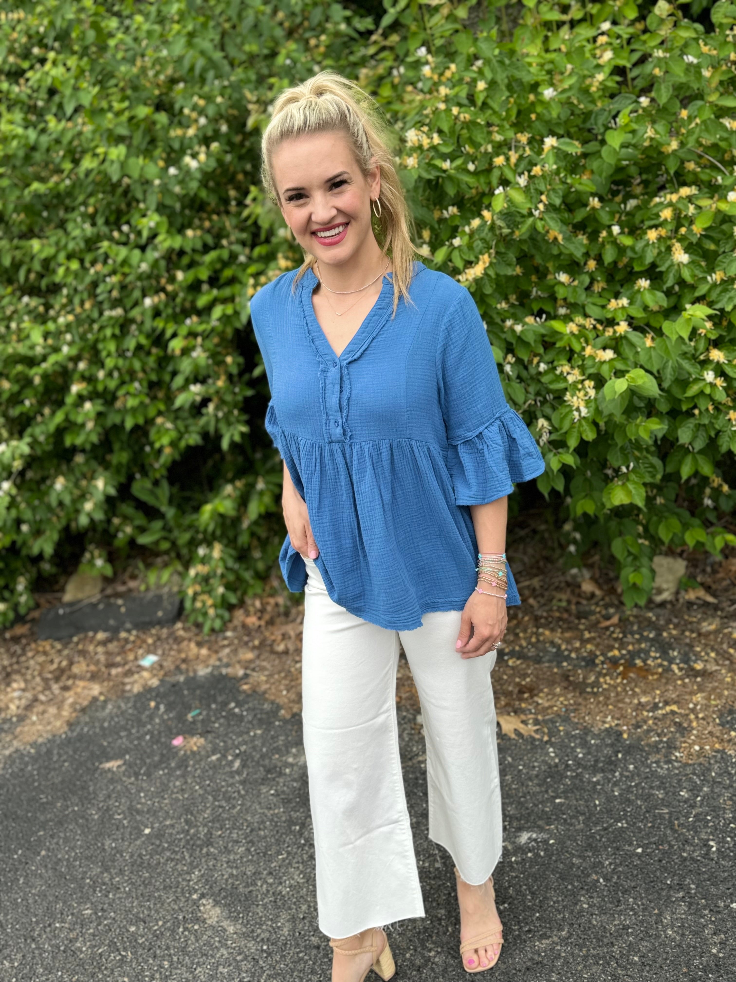 Coastal Living Top-100 Short Sleeve Tops-The Lovely Closet-The Lovely Closet, Women's Fashion Boutique in Alexandria, KY