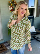 Lizzy - Fall Floral Print Top-110 Long Sleeve Top-Dear Scarlett-The Lovely Closet, Women's Fashion Boutique in Alexandria, KY