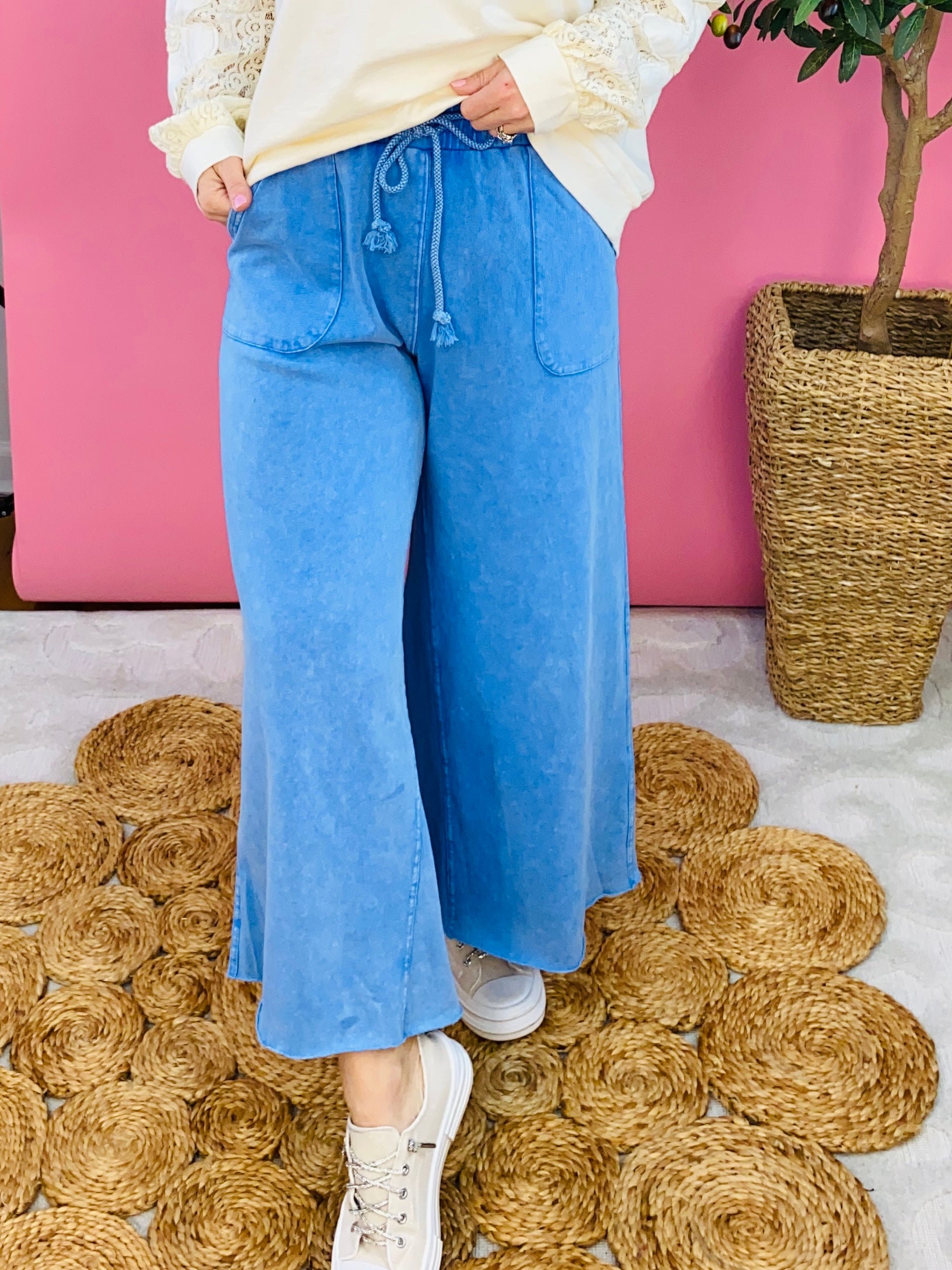 My Fave Comfy Pants - Cobalt Blue-240 Pants-easel-The Lovely Closet, Women's Fashion Boutique in Alexandria, KY