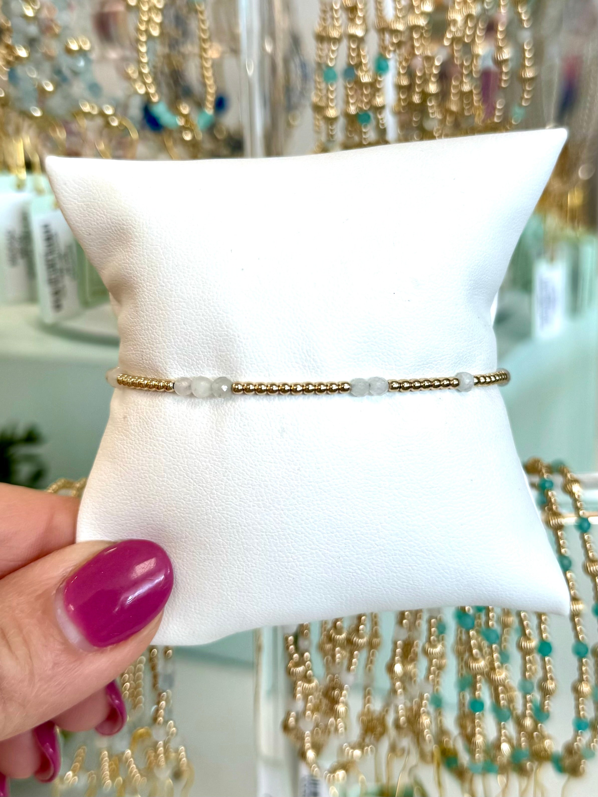 Hope Unwritten Gemstone Bracelet-260 eNewton-eNewton-The Lovely Closet, Women's Fashion Boutique in Alexandria, KY