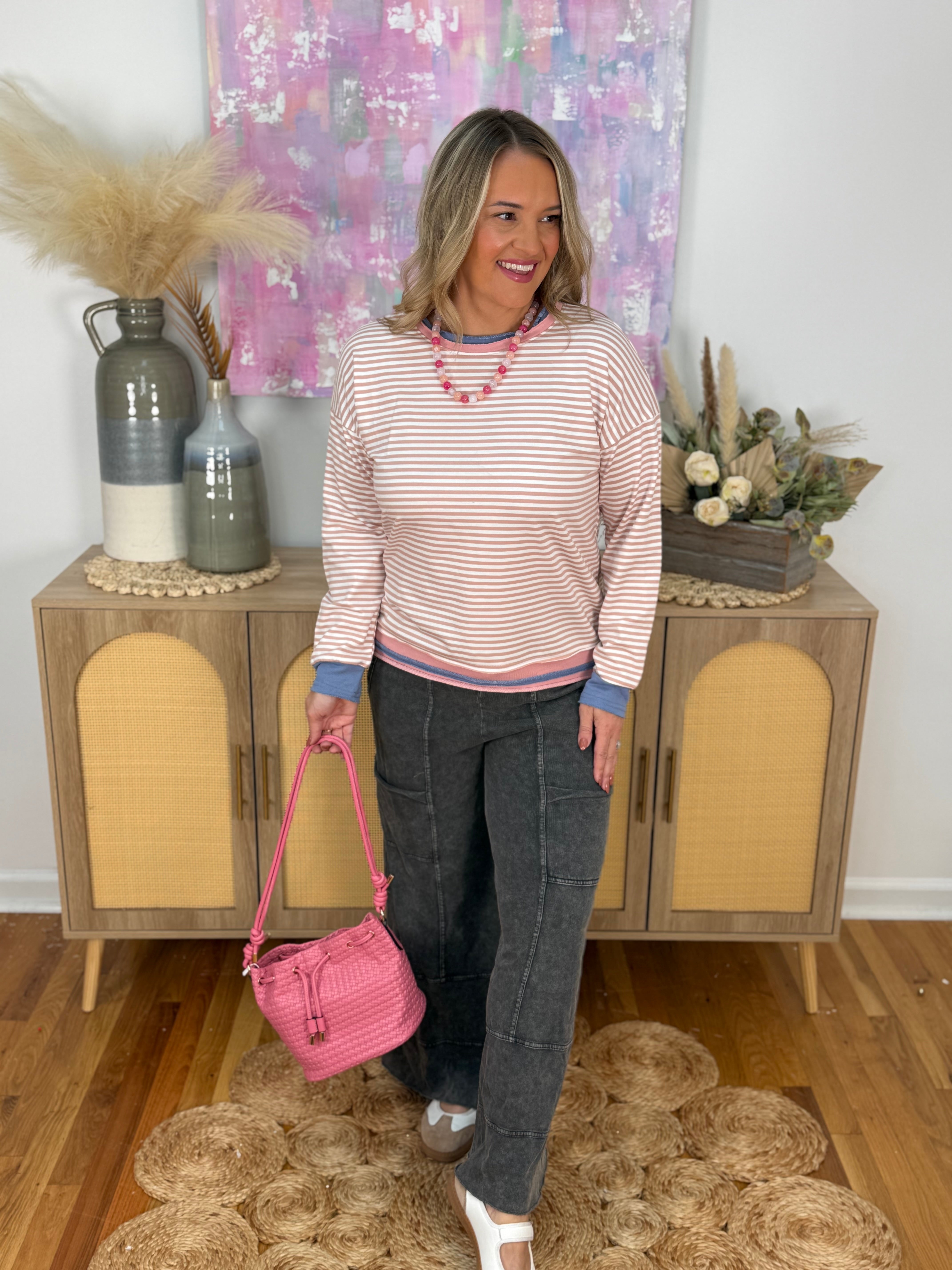 Stronger Together Long Sleeve Top-110 Long Sleeve Top-Staccato-The Lovely Closet, Women's Fashion Boutique in Alexandria, KY