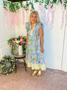 Fresh Floral Midi Dress-180 Dresses-umgee-The Lovely Closet, Women's Fashion Boutique in Alexandria, KY