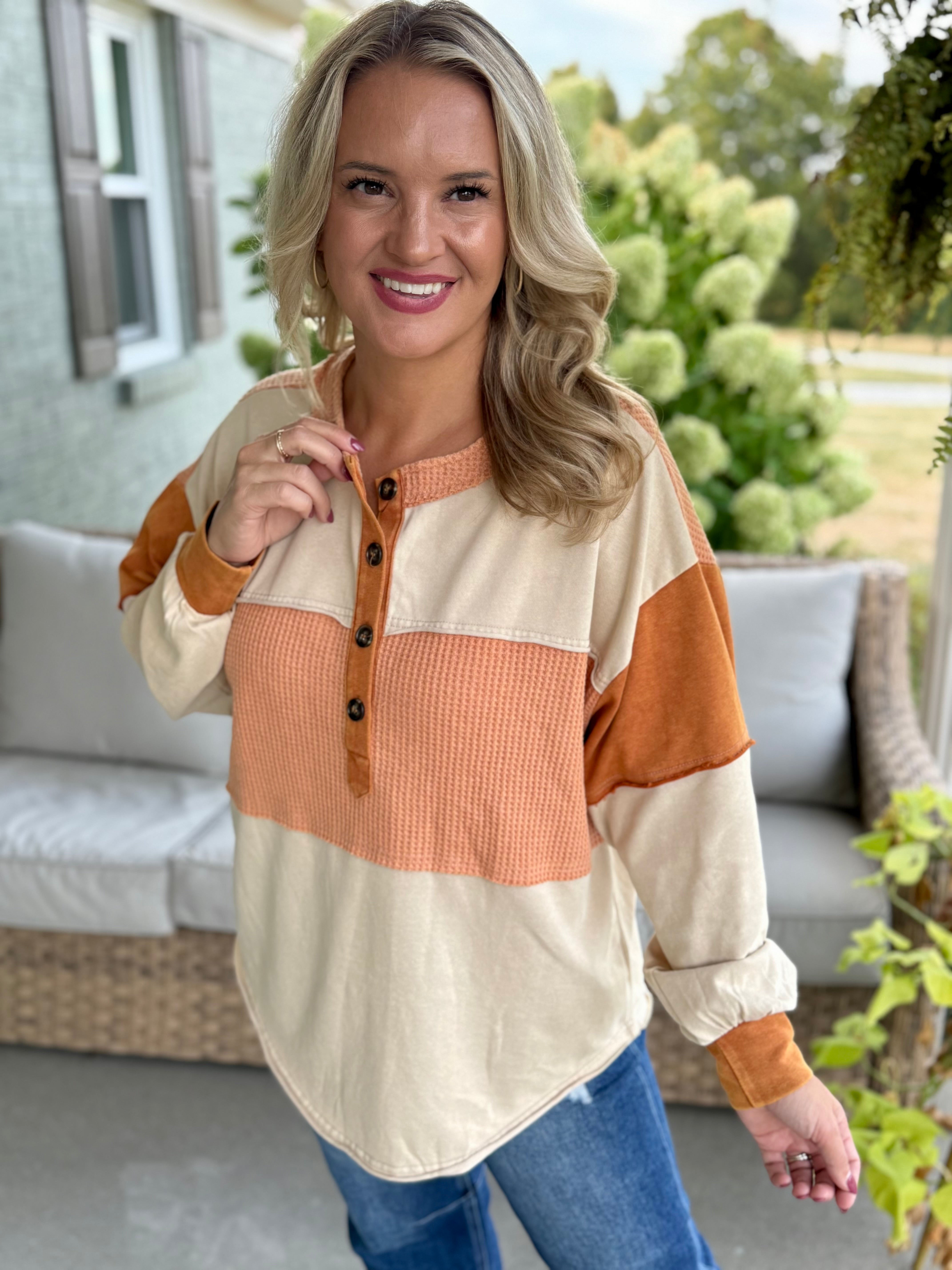 Pumpkin Spice Season Pullover-110 Long Sleeve Top-easel-The Lovely Closet, Women's Fashion Boutique in Alexandria, KY