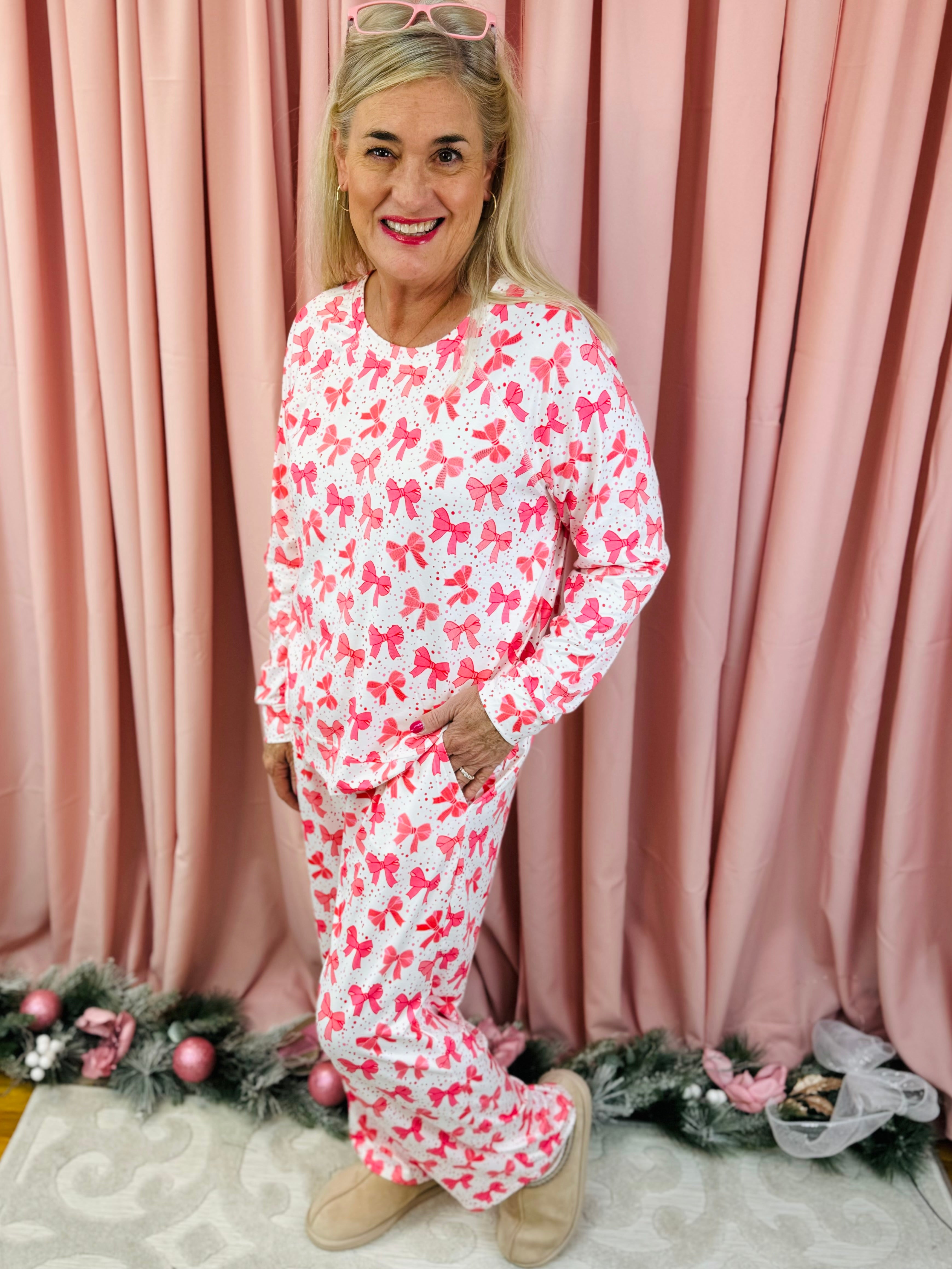 Mary Square Luxury Pajamas - Merry Everything-350 Holiday-Mary Square-The Lovely Closet, Women's Fashion Boutique in Alexandria, KY