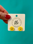 Sweet Yellow Daisy Post Earring-280 Accessories-judson-The Lovely Closet, Women's Fashion Boutique in Alexandria, KY