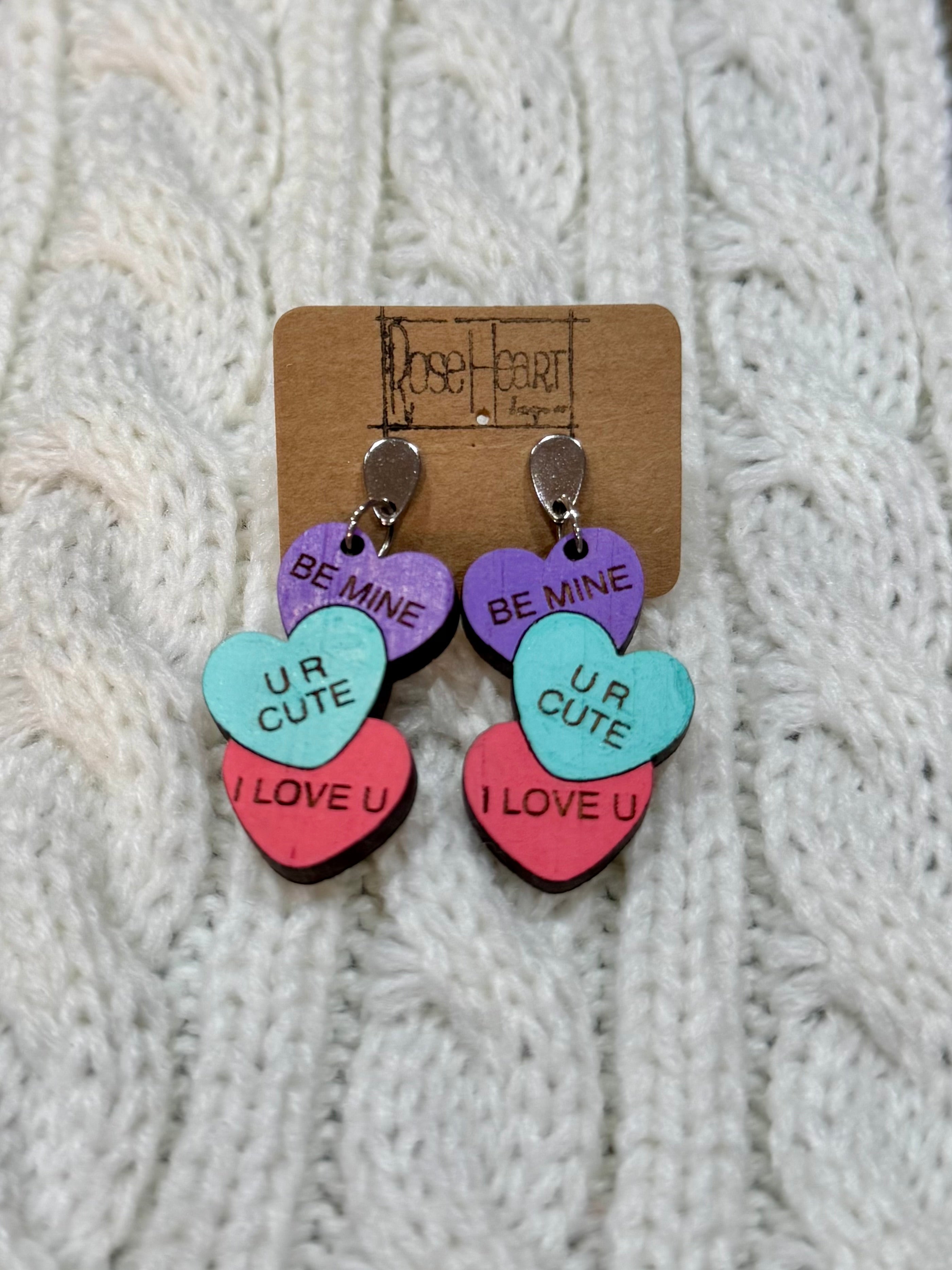 RoseHeart Valentine Day Earrings-250 Jewelry-RH-The Lovely Closet, Women's Fashion Boutique in Alexandria, KY