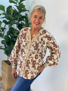Golden Hour Long Sleeve Blouse-110 Long Sleeve Top-GIGIO-The Lovely Closet, Women's Fashion Boutique in Alexandria, KY