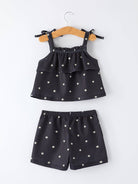 Summer Daisy Girls Bow Ruffle Set-360 Carolines Closet-Rylee Faith Designs-The Lovely Closet, Women's Fashion Boutique in Alexandria, KY
