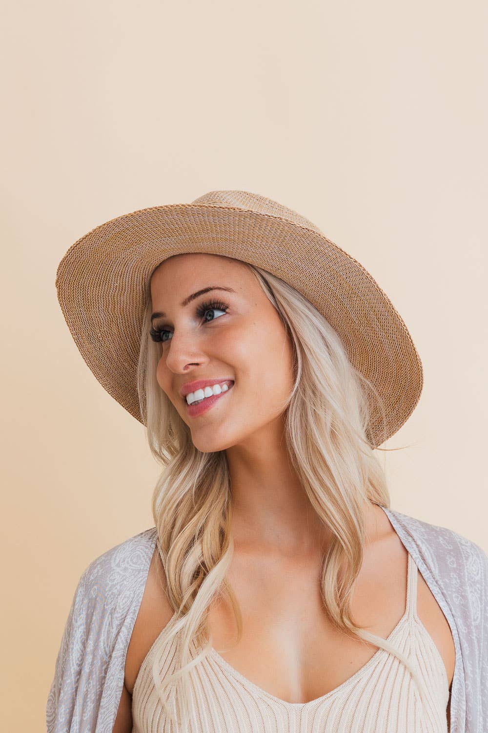 Classic Wide Brim Straw Hat - Natural-300 Headwear-Leto Accessories-The Lovely Closet, Women's Fashion Boutique in Alexandria, KY
