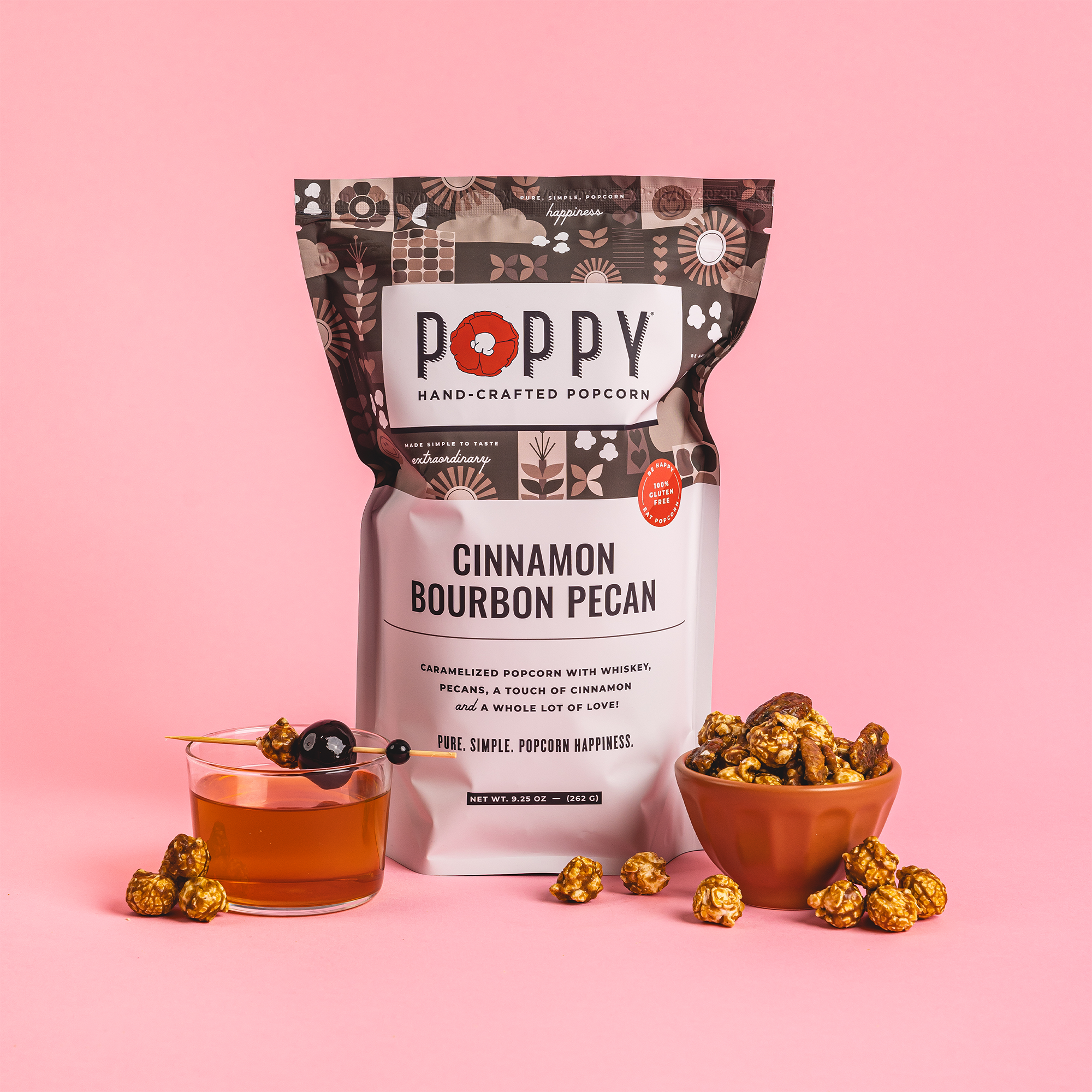 Cinnamon Bourbon Pecan Popcorn-330 Food-Poppy Hand-Crafted Popcorn-The Lovely Closet, Women's Fashion Boutique in Alexandria, KY