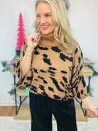 Leopard Luxe Sweater-140 Sweaters-The Lovely Closet-The Lovely Closet, Women's Fashion Boutique in Alexandria, KY