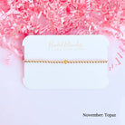 Beaded Blondes 7.25 inch Swarovski Birthstone Bracelet-250 Jewelry-Beaded Blondes-The Lovely Closet, Women's Fashion Boutique in Alexandria, KY