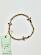 2.5mm Signature Cross Amethyst Bracelet-260 eNewton-eNewton-The Lovely Closet, Women's Fashion Boutique in Alexandria, KY