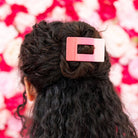 Flat Rectangle Hair Clip | Small | Kiss & Tell-300 Headwear-TELETIES-The Lovely Closet, Women's Fashion Boutique in Alexandria, KY