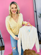 Fresh Air Button Cardigan - Off White-160 Cardigan/Kimonos-Be Cool-The Lovely Closet, Women's Fashion Boutique in Alexandria, KY