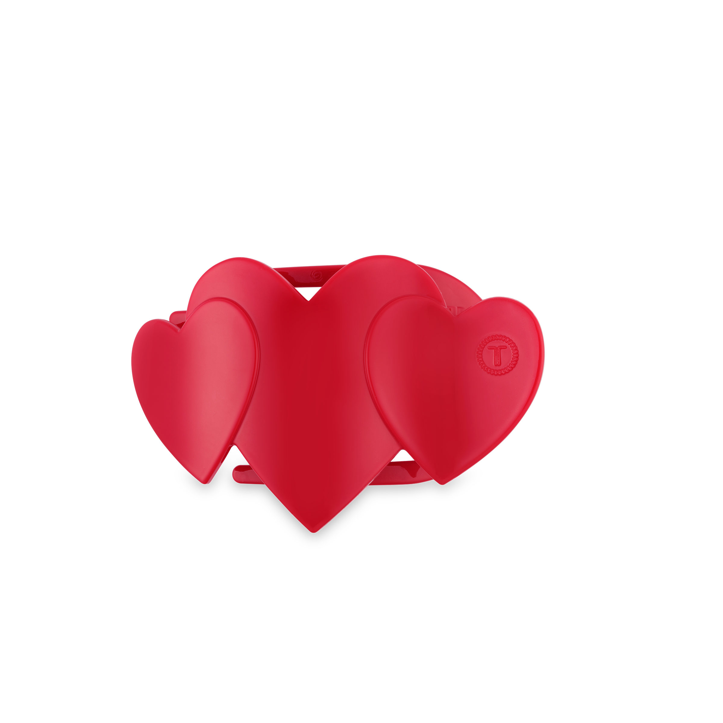 Flat Hair Clip | Tiny | Red Heart to Heart-300 Headwear-TELETIES-The Lovely Closet, Women's Fashion Boutique in Alexandria, KY