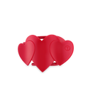 Flat Hair Clip | Tiny | Red Heart to Heart-300 Headwear-TELETIES-The Lovely Closet, Women's Fashion Boutique in Alexandria, KY