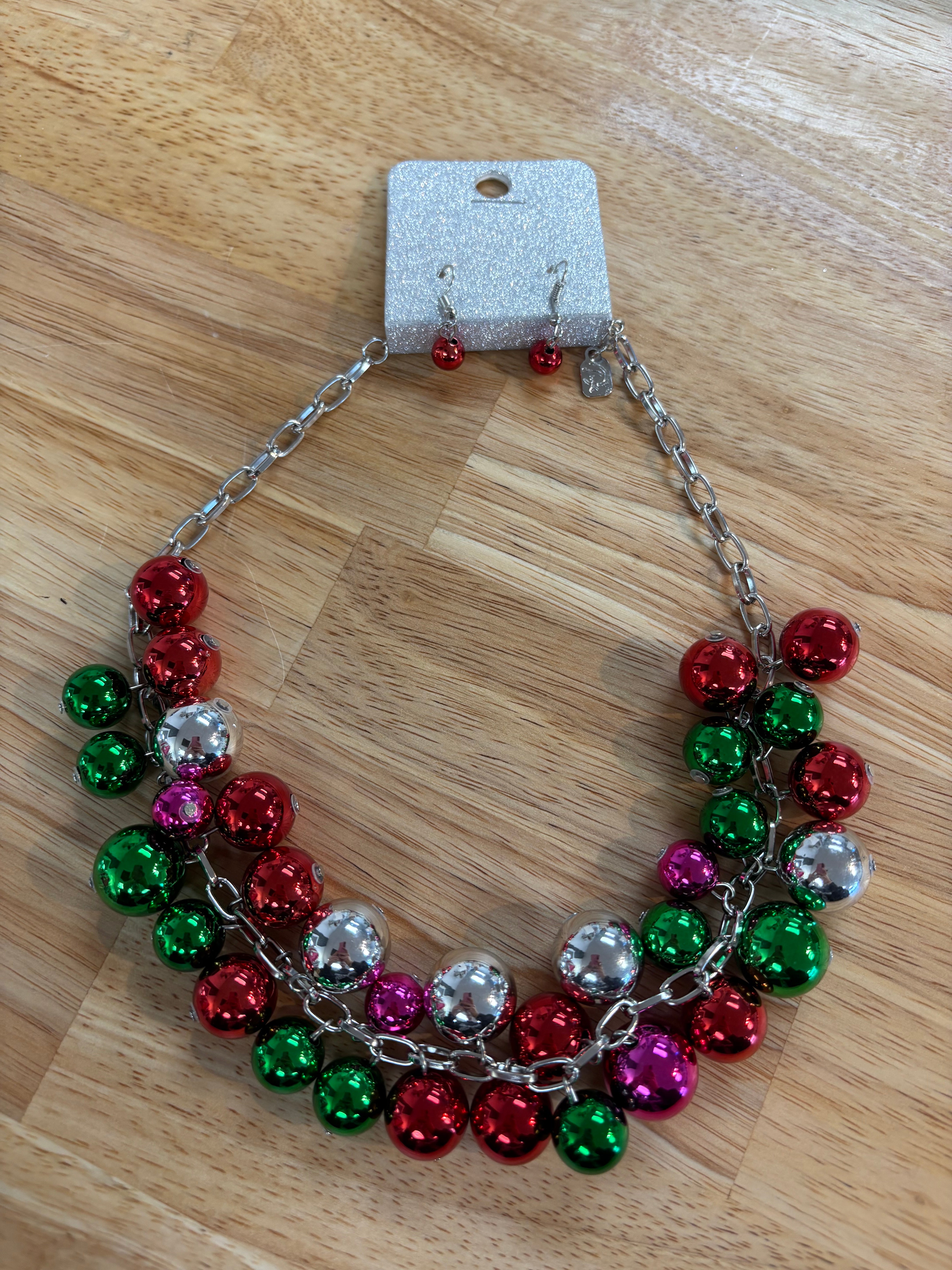 FINAL SALE - Christmas Necklace Set-The Lovely Closet-The Lovely Closet, Women's Fashion Boutique in Alexandria, KY