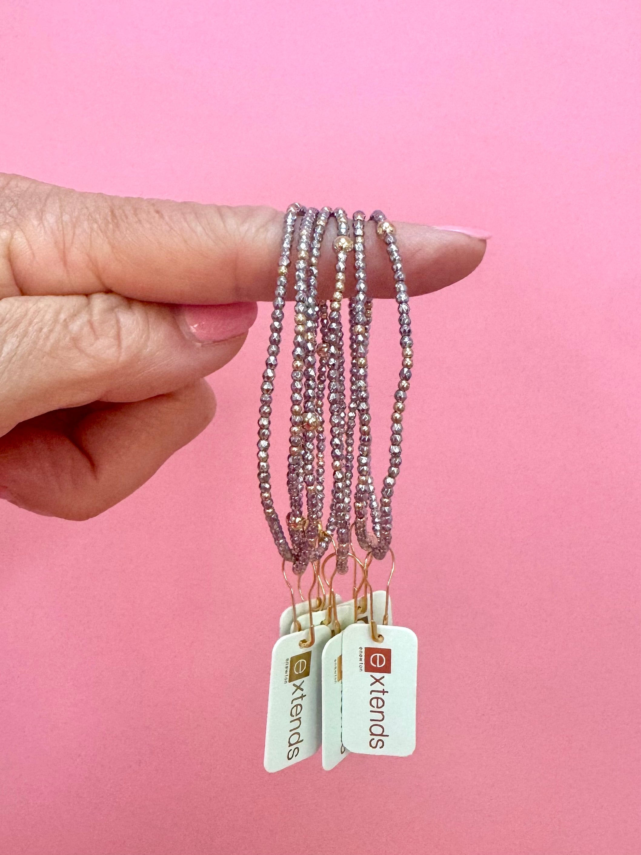 EXTENDS Hope Unwritten Silver Hematite 2mm-260 eNewton-eNewton-The Lovely Closet, Women's Fashion Boutique in Alexandria, KY