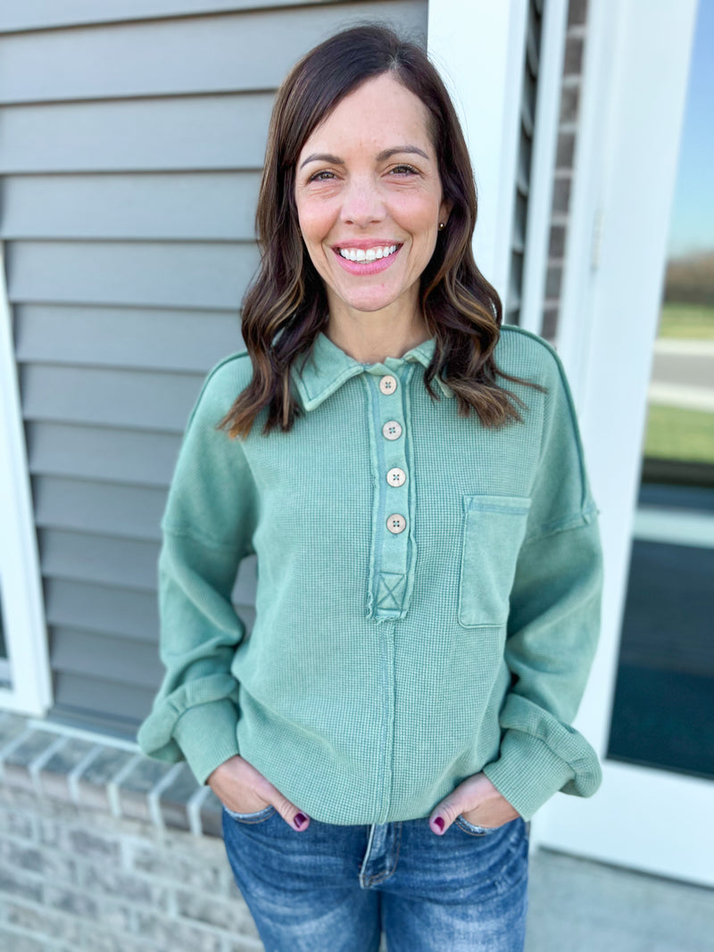 FINAL SALE Waffley Cute Pullover-The Lovely Closet-The Lovely Closet, Women's Fashion Boutique in Alexandria, KY