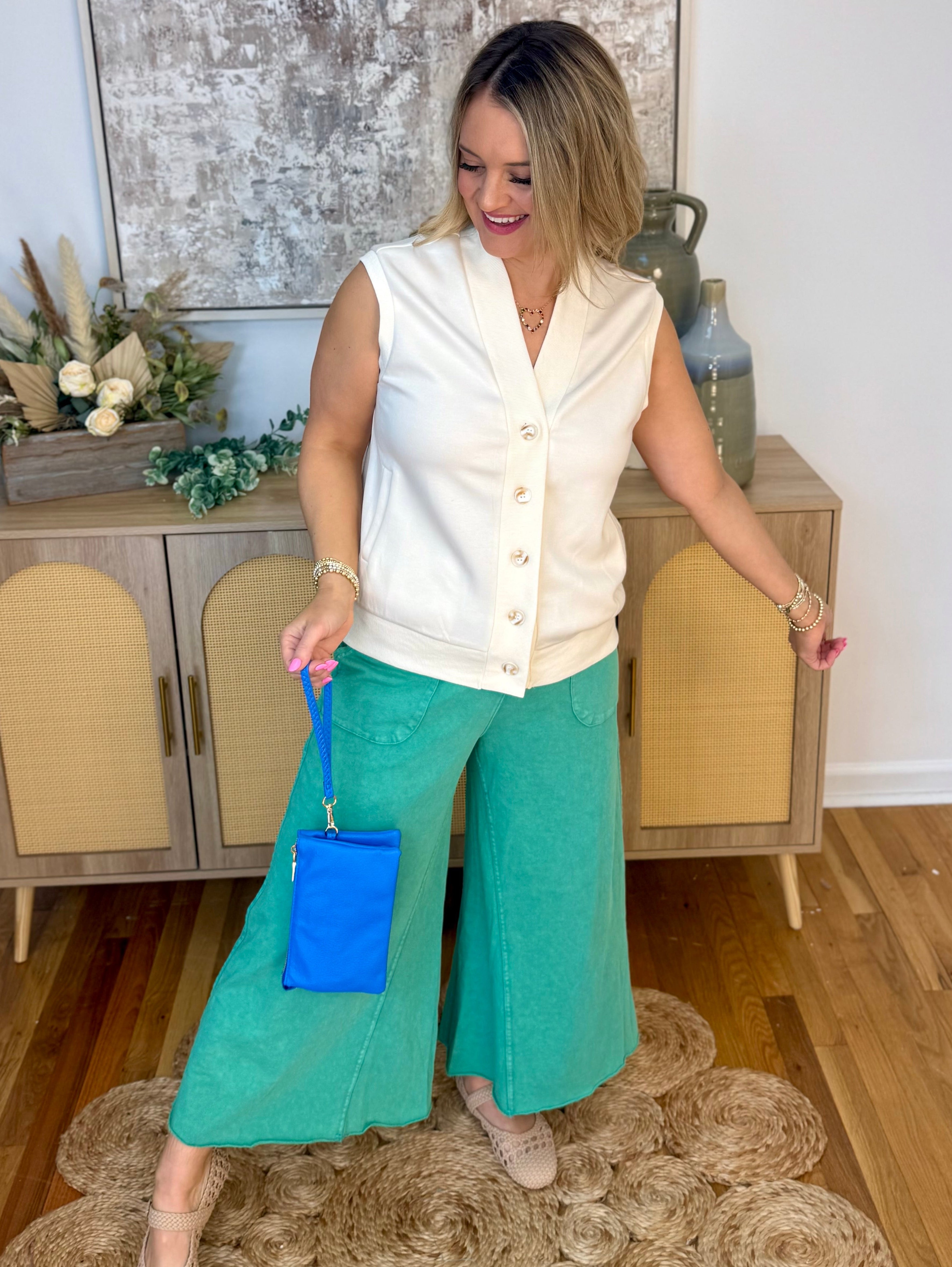 Got it Together Vest-120 Sleeveless Tops-Doe and Rae-The Lovely Closet, Women's Fashion Boutique in Alexandria, KY