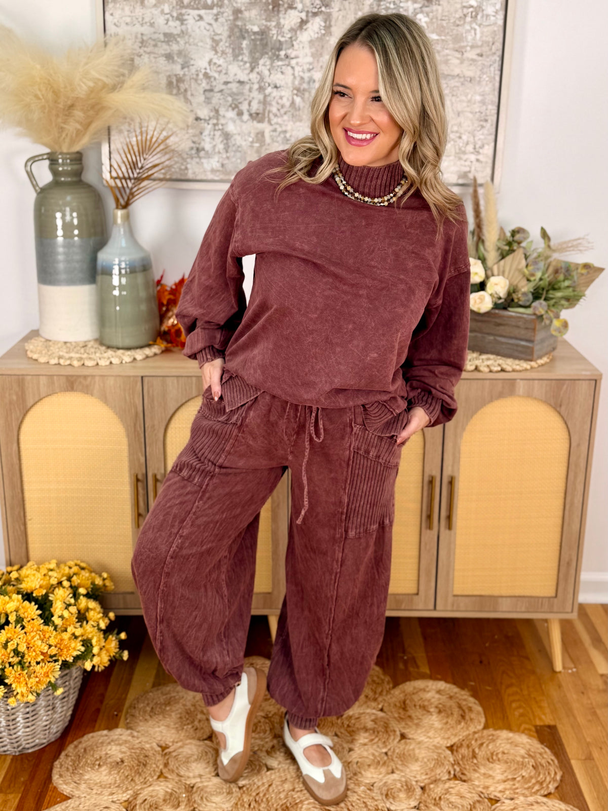 Cool Intentions Joggers - Hot Cocoa-240 Pants-jHer-The Lovely Closet, Women's Fashion Boutique in Alexandria, KY
