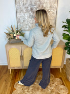 Sweater Weather 1/4 Snap Pullover-150 Sweatshirts-Doe and Rae-The Lovely Closet, Women's Fashion Boutique in Alexandria, KY