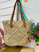 Straw Tote-280 Accessories-judson-The Lovely Closet, Women's Fashion Boutique in Alexandria, KY