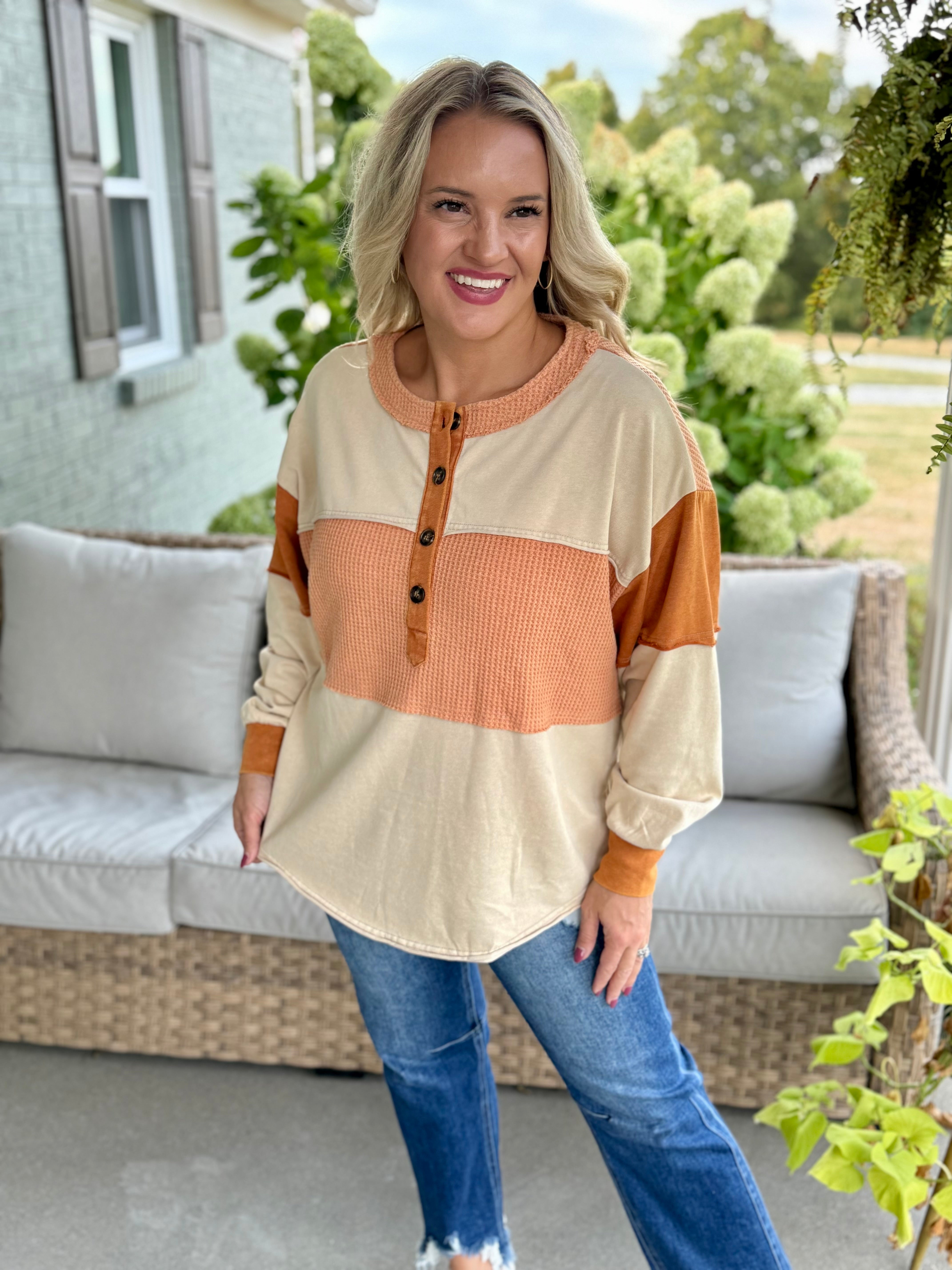 Pumpkin Spice Season Pullover-110 Long Sleeve Top-easel-The Lovely Closet, Women's Fashion Boutique in Alexandria, KY