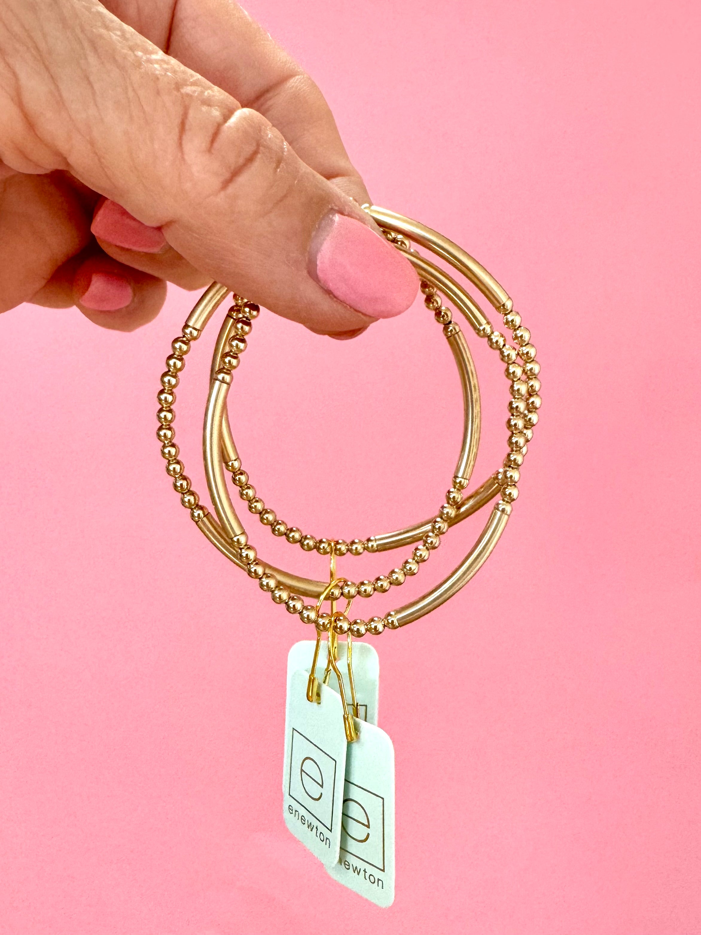 Bliss Bar Pattern Gold 3mm-260 eNewton-eNewton-The Lovely Closet, Women's Fashion Boutique in Alexandria, KY