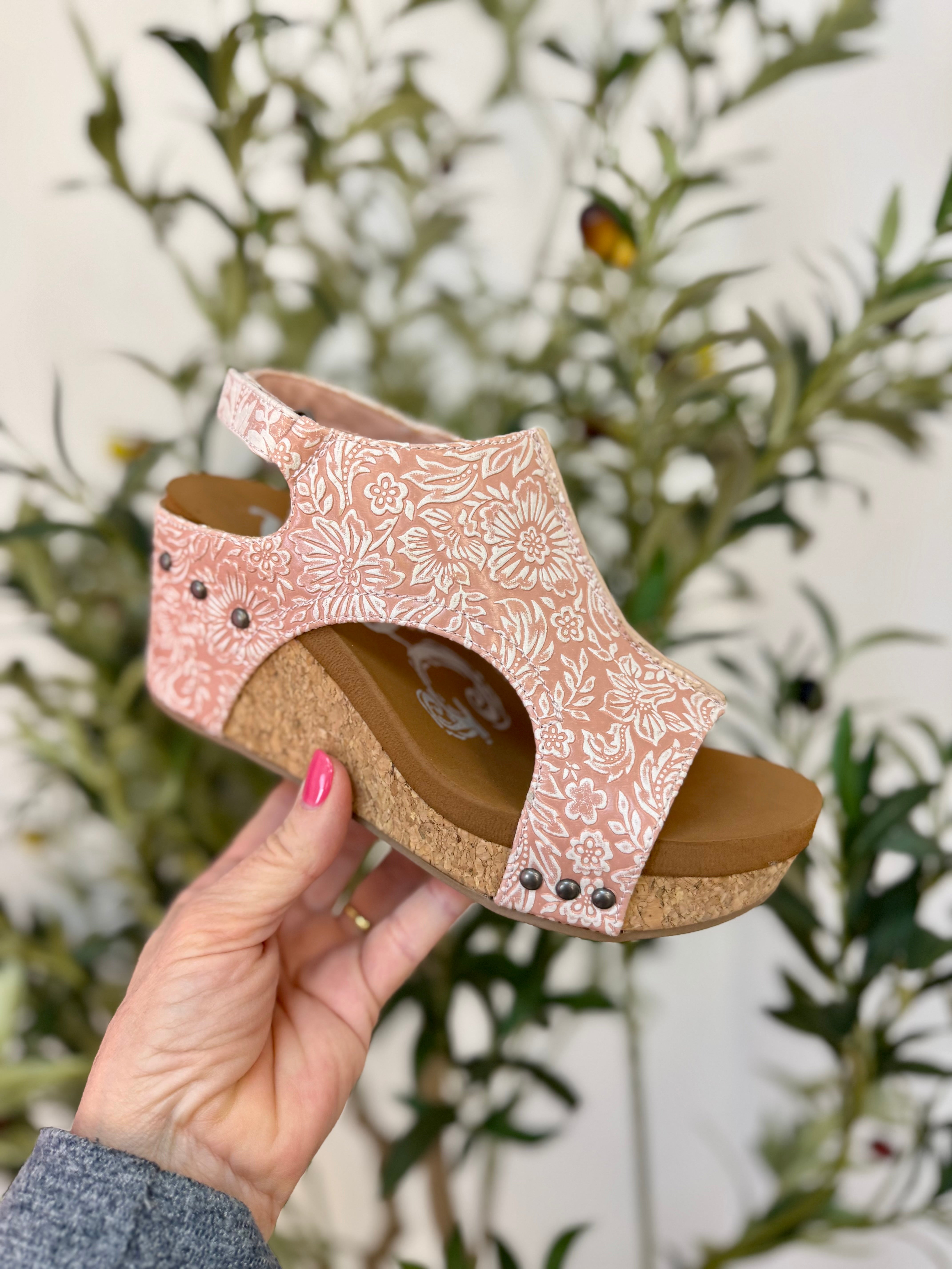 Very G Isabella Tooled 2 - Blush-270 Shoes-The Lovely Closet-The Lovely Closet, Women's Fashion Boutique in Alexandria, KY