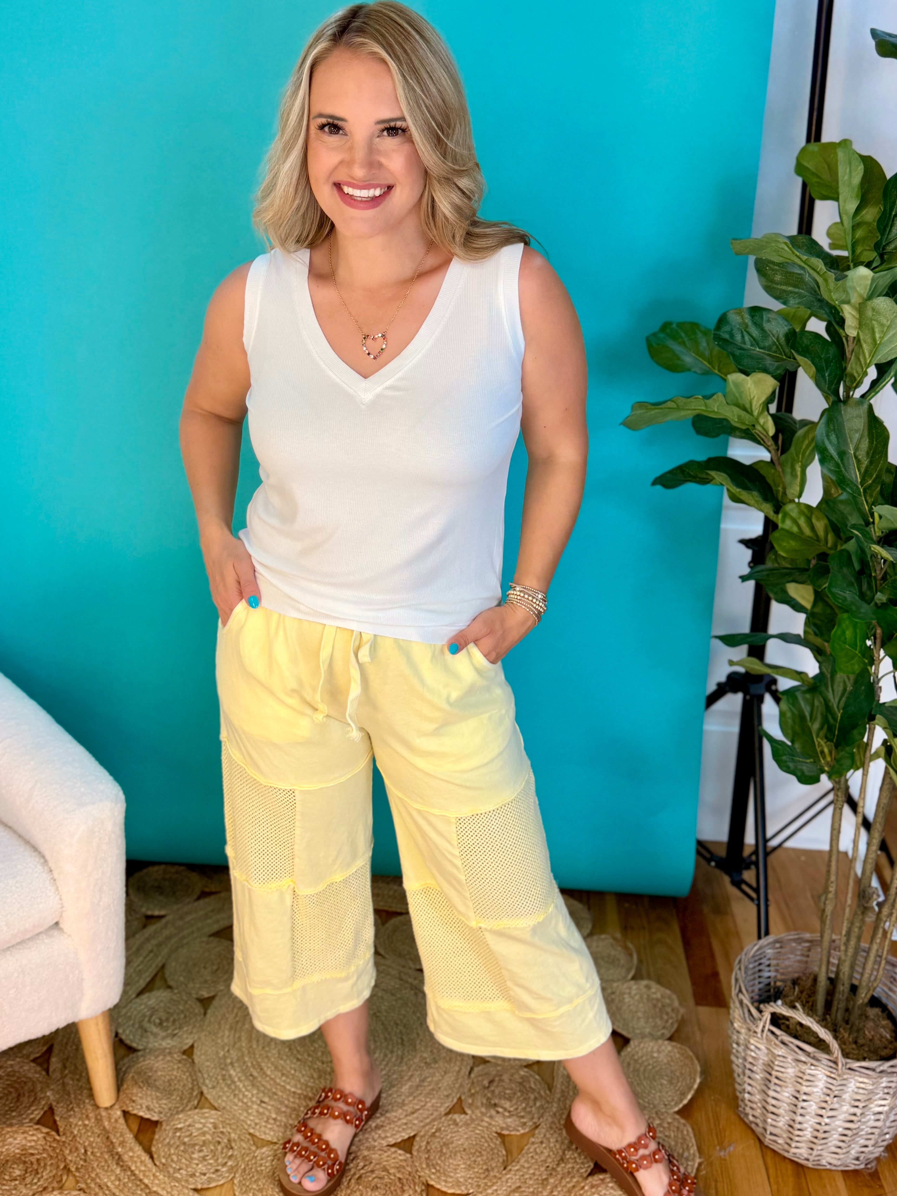 Sunshine Soul Mineral Wash Bottoms-240 Pants-J.Her-The Lovely Closet, Women's Fashion Boutique in Alexandria, KY